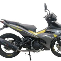 Egzoz ile uyumlu Yamaha Sniper 150 2021-2022, Furore Nero, Homologe edilmemiş dbkiller ile yarış sistemi Tam hat, susturucu artı toplayıcı 