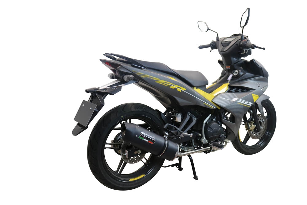 Egzoz ile uyumlu Yamaha Sniper 150 2021-2022, Furore Nero, Homologe edilmemiş dbkiller ile yarış sistemi Tam hat, susturucu artı toplayıcı 