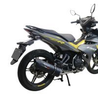 Egzoz ile uyumlu Yamaha Sniper 150 2021-2022, Furore Nero, Homologe edilmemiş dbkiller ile yarış sistemi Tam hat, susturucu artı toplayıcı 
