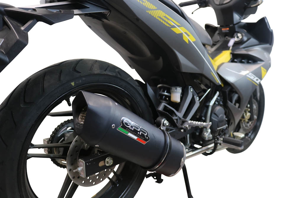 Egzoz ile uyumlu Yamaha Sniper 150 2021-2022, Furore Nero, Homologe edilmemiş dbkiller ile yarış sistemi Tam hat, susturucu artı toplayıcı 
