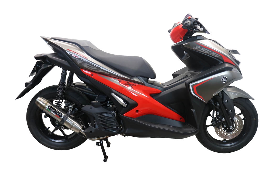 Egzoz ile uyumlu Yamaha Aerox 155 2021-2022, Deeptone Inox, Homologe edilmemiş dbkiller ile yarış sistemi Tam hat, susturucu artı toplayıcı 