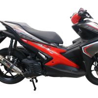 Egzoz ile uyumlu Yamaha Aerox 155 2021-2022, Deeptone Inox, Homologe edilmemiş dbkiller ile yarış sistemi Tam hat, susturucu artı toplayıcı 