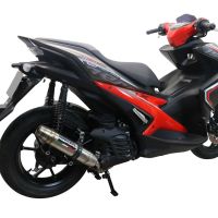 Egzoz ile uyumlu Yamaha Aerox 155 2021-2022, Deeptone Inox, Homologe edilmemiş dbkiller ile yarış sistemi Tam hat, susturucu artı toplayıcı 