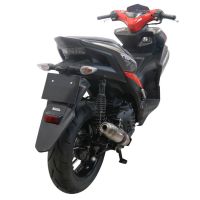 Egzoz ile uyumlu Yamaha Aerox 155 2021-2022, Deeptone Inox, Homologe edilmemiş dbkiller ile yarış sistemi Tam hat, susturucu artı toplayıcı 