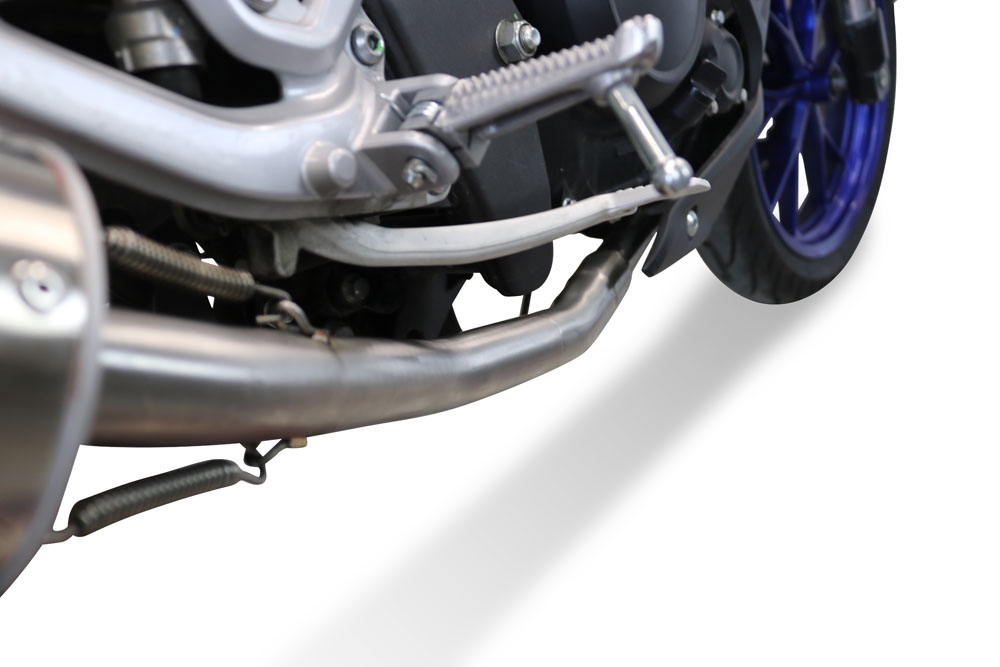 Egzoz ile uyumlu Yamaha Mt 125 2021-2025, Albus Ceramic, Yalnızca gürültü için onaylanan sistem, AB dışındaki pazarlar için geçerlidir Tam hat, susturucu artı toplayıcı 