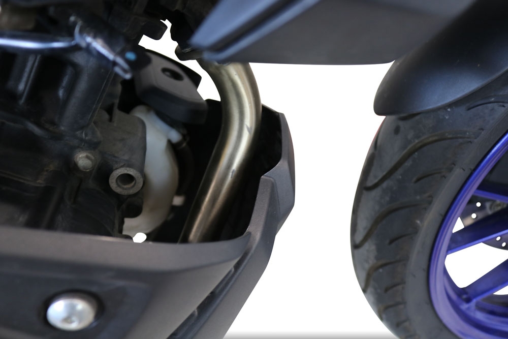 Egzoz ile uyumlu Yamaha Mt 125 2021-2025, Albus Ceramic, Yalnızca gürültü için onaylanan sistem, AB dışındaki pazarlar için geçerlidir Tam hat, susturucu artı toplayıcı 