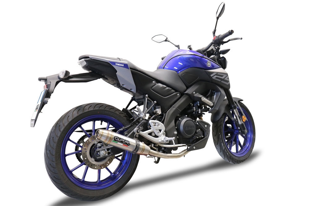 Egzoz ile uyumlu Yamaha Mt 125 2021-2025, Deeptone Inox, Yalnızca gürültü için onaylanan sistem, AB dışındaki pazarlar için geçerlidir Tam hat, susturucu artı toplayıcı 