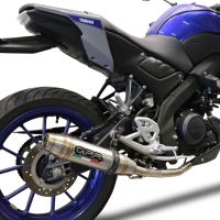 Egzoz ile uyumlu Yamaha Mt 125 2021-2025, Deeptone Inox, Yalnızca gürültü için onaylanan sistem, AB dışındaki pazarlar için geçerlidir Tam hat, susturucu artı toplayıcı 