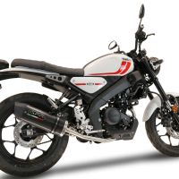 Exhaust compatible with Yamaha XSR 125 2021-2025, Furore Poppy, full system exhaust legal for UK and non-EU countries including removable db killer 