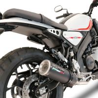 Exhaust compatible with Yamaha XSR 125 2021-2025, M3 Black Titanium, full system exhaust legal for UK and non-EU countries including removable db killer 