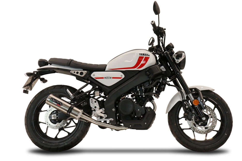 Egzoz ile uyumlu Yamaha XSR 125 2021-2025, M3 Inox , Yalnızca gürültü için onaylanan sistem, AB dışındaki pazarlar için geçerlidir Tam hat, susturucu artı toplayıcı 