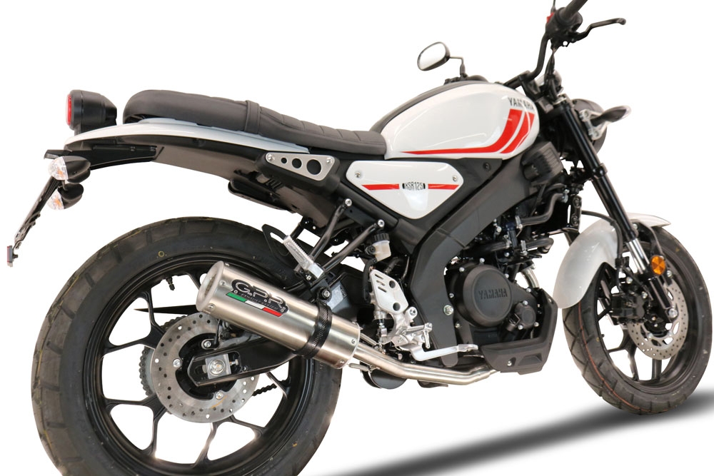 Egzoz ile uyumlu Yamaha XSR 125 2021-2025, M3 Inox , Yalnızca gürültü için onaylanan sistem, AB dışındaki pazarlar için geçerlidir Tam hat, susturucu artı toplayıcı 
