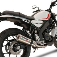 Egzoz ile uyumlu Yamaha XSR 125 2021-2025, M3 Inox , Yalnızca gürültü için onaylanan sistem, AB dışındaki pazarlar için geçerlidir Tam hat, susturucu artı toplayıcı 