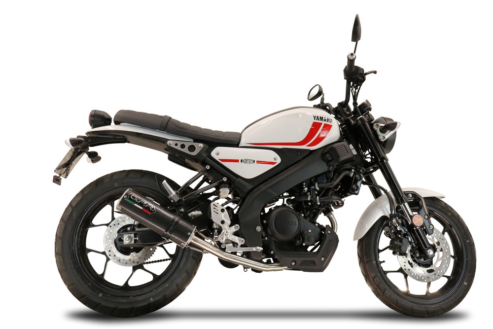 Exhaust compatible with Yamaha XSR 125 2021-2025, M3 Poppy , full system exhaust legal for UK and non-EU countries including removable db killer 