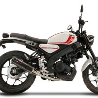 Exhaust compatible with Yamaha XSR 125 2021-2025, M3 Poppy , full system exhaust legal for UK and non-EU countries including removable db killer 