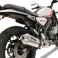 Exhaust compatible with Yamaha XSR 125 2021-2025, Satinox , full system exhaust legal for UK and non-EU countries including removable db killer 