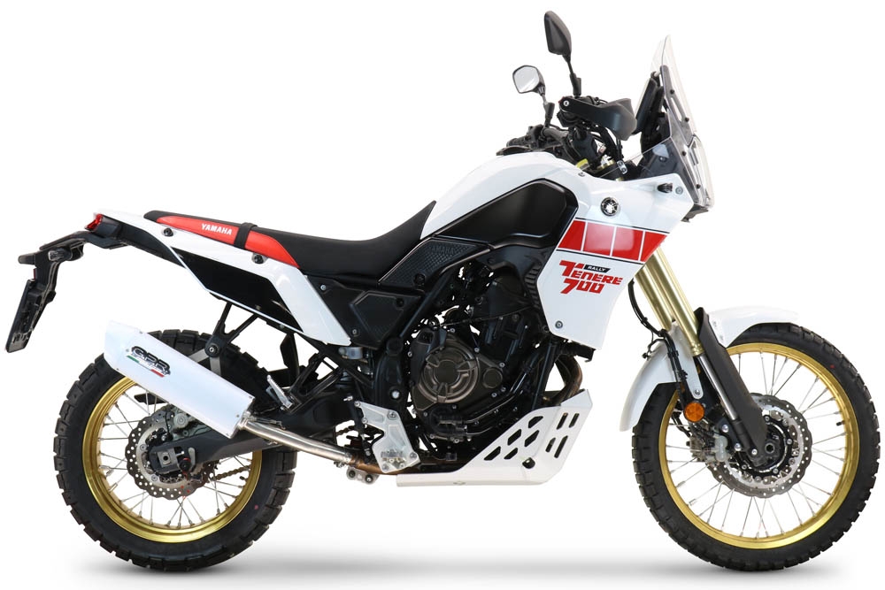 Egzoz ile uyumlu Yamaha Tenere 700 2019-2020, Albus Evo4, Egzoz yasal, onaylı, çıkarılabilir db killer ve bağlantı borulu susturucu 