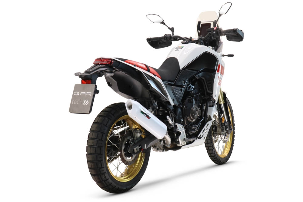 Egzoz ile uyumlu Yamaha Tenere 700 2019-2020, Albus Evo4, Egzoz yasal, onaylı, çıkarılabilir db killer ve bağlantı borulu susturucu 