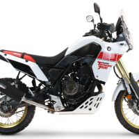 Egzoz ile uyumlu Yamaha Tenere 700 2019-2020, Furore Evo4 Nero, Egzoz yasal, onaylı, çıkarılabilir db killer ve bağlantı borulu susturucu 