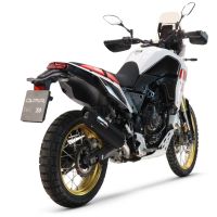 Egzoz ile uyumlu Yamaha Tenere 700 2019-2020, Furore Evo4 Nero, Egzoz yasal, onaylı, çıkarılabilir db killer ve bağlantı borulu susturucu 