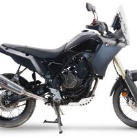 Egzoz GPR ile uyumlu  Yamaha Tenere 700 2019-2020, New Grand Prix Evo Titanium, Egzoz yasal, onaylı, çıkarılabilir db killer ve bağlantı borulu susturucu 
