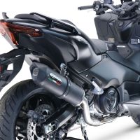 Egzoz ile uyumlu Yamaha T-Max 560 2022-2024, Furore Nero, Yalnızca gürültü için onaylanan sistem, AB dışındaki pazarlar için geçerlidir Tam hat, susturucu artı toplayıcı 