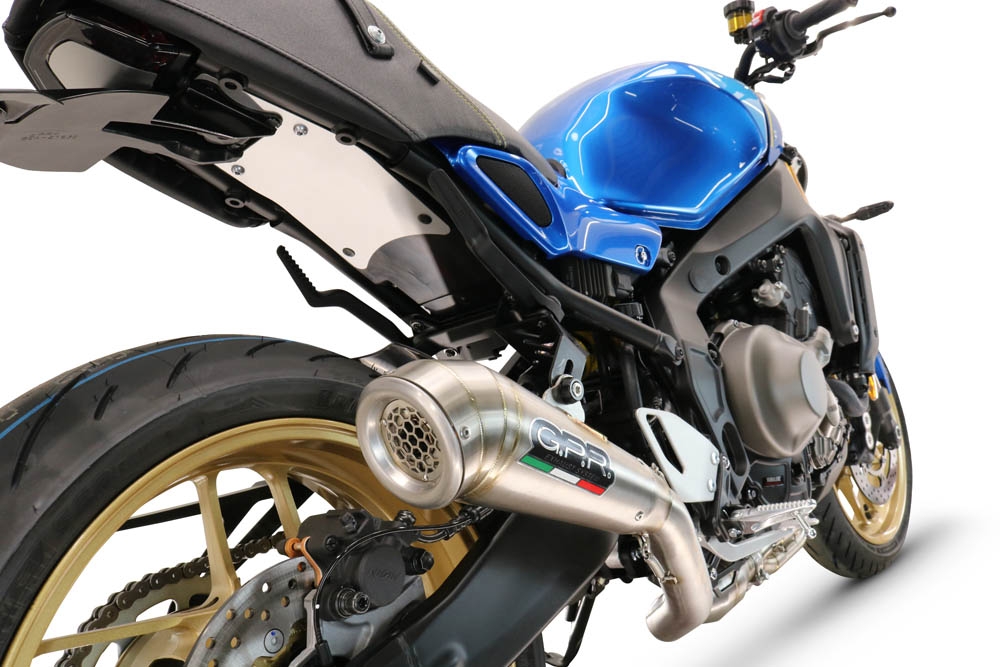 Egzoz ile uyumlu Yamaha XSR900 2022-2024, Powercone Evo, Yalnızca gürültü için onaylanan sistem, AB dışındaki pazarlar için geçerlidir Tam hat, susturucu artı toplayıcı 