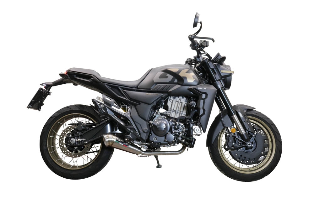Egzoz ile uyumlu Zontes 350 X1 2022-2024, Powercone Evo, Yalnızca gürültü için onaylanan sistem, AB dışındaki pazarlar için geçerlidirTam hat, susturucu artı toplayıcı 