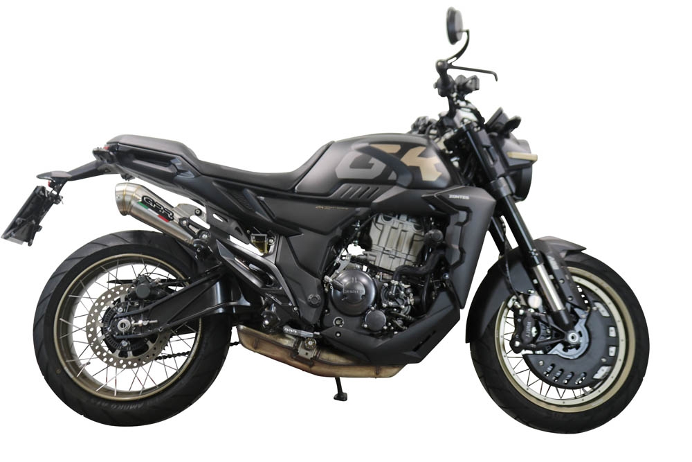 Egzoz ile uyumlu Zontes 350 R1 2022-2024, Powercone Evo, Egzoz yasal, onaylı, çıkarılabilir db killer ve bağlantı borulu susturucu 