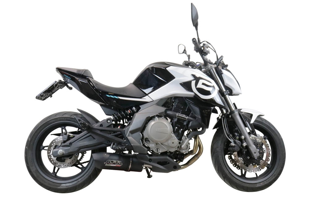 Egzoz ile uyumlu Cf Moto 650 Nk 2021-2024, Furore Nero, Yarış Sistemi Susturucu ve özel bağlantı borusu 