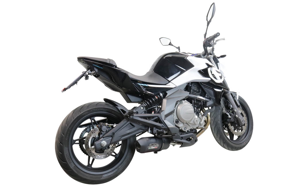Egzoz ile uyumlu Cf Moto 650 Nk 2021-2024, Furore Nero, Yarış Sistemi Susturucu ve özel bağlantı borusu 
