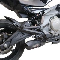 Egzoz ile uyumlu Cf Moto 650 Nk 2021-2024, Furore Nero, Yarış Sistemi Susturucu ve özel bağlantı borusu 