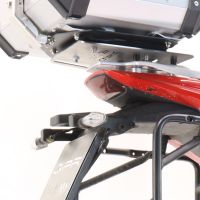 GPR TECH compatible with  Moto Morini X-CAPE 650 2021/2024 e5 GPR TECH SPECIFIC TITANIUM PLATE TOP CASE-ALPITECH 35/55 LT compatible with original luggage rack,titanium made with 4 anchor points