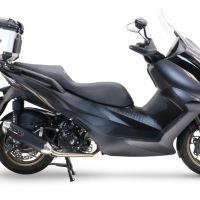 Topkoffer GPR TECH compatibel met  Zontes E 350 2023/2024 Alüminyum, gümüş renginde üst kasa, tavan rafı ve özel plaka dahil Kapasite Litre 26