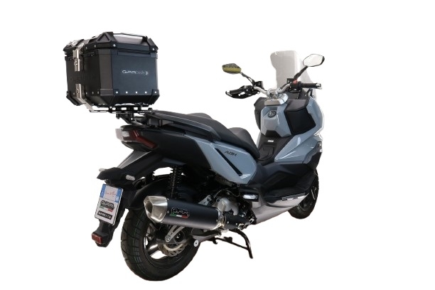 Topkoffer GPR TECH compatibel met  Bmw G 310 Gs 2017/2021 e4 Alüminyum üst kasa, siyah renk ve özel plaka dahildir Kapasite Litre 26