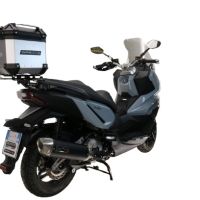 Topkoffer GPR TECH compatibel met  Bmw G 310 Gs 2017/2021 e4 Alüminyum üst çanta, özel plaka dahil gümüş rengi Kapasite Litre 26
