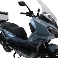 Topkoffer GPR TECH compatibel met  Bmw G 310 Gs 2017/2021 e4 Alüminyum üst çanta, özel plaka dahil gümüş rengi Kapasite Litre 26