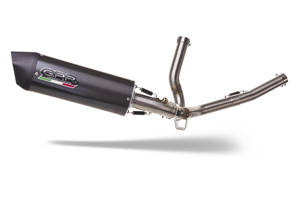 Egzoz ile uyumlu Suzuki V-Strom 650 2021-2025, Furore Evo4 Poppy, Çıkarılabilir db öldürücü ve bağlantı borusu dahil AB dışı pazarlar için yasal olan orta tam sistem egzozu 