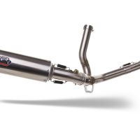 Egzoz ile uyumlu Suzuki Sv 650 - S 1999-2002, M3 Inox , Homologe sistem Susturucu artı yarı tam kollektör 