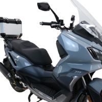 Topkoffer GPR TECH compatibel met  Bmw G 310 Gs 2017/2021 e4 Alüminyum üst çanta, özel plaka dahil gümüş rengi Kapasite Litre 35