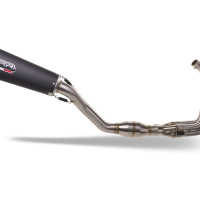 GPR exhaust compatible with  Triumph Daytona 660 2023-2025, New Grand Prix Evo Black Titanium, Homologated legal full system exhaust, including removable db killer 