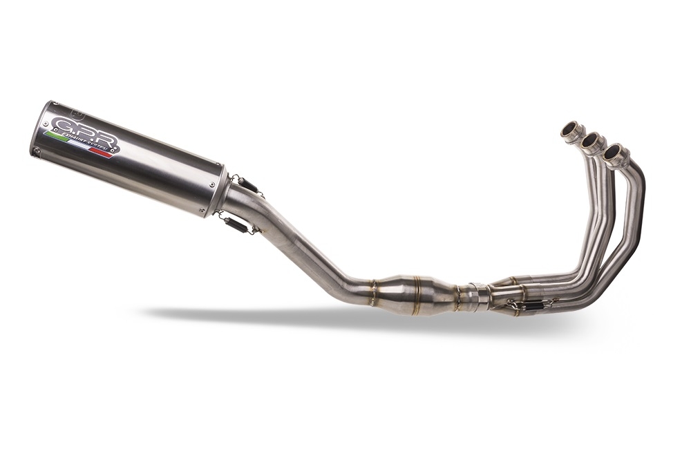 Exhaust compatible with Yamaha XSR900 2022-2024, M3 Inox , full system exhaust legal for UK and non-EU countries including removable db killer 