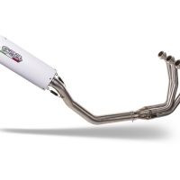 Egzoz ile uyumlu Yamaha Mt-09 Tracer 900 2015-2016, Albus Ceramic, Onaylanmış ve yasal, çıkarılabilir db öldürücü dahil tam sistem egzozu 