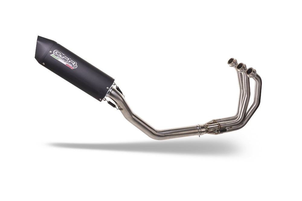 Egzoz ile uyumlu Yamaha Mt-09 Tracer 900 2015-2016, Furore Nero, Onaylanmış ve yasal, çıkarılabilir db öldürücü dahil tam sistem egzozu 
