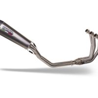 GPR exhaust compatible with  Triumph Daytona 660 2023-2025, New Grand Prix Evo Titanium, full system exhaust legal for UK and non-EU countries including removable db killer 