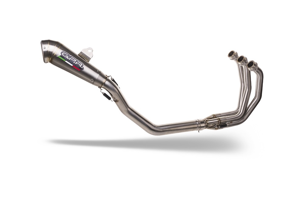 Egzoz ile uyumlu Triumph Trident 660 2021-2024, Powercone Evo, Homologe edilmemiş dbkiller ile yarış sistemi Tam hat, susturucu artı toplayıcı 