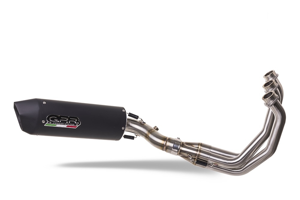 Egzoz ile uyumlu Yamaha Mt-09 2014-2016, Furore Nero, Onaylanmış ve yasal, çıkarılabilir db öldürücü dahil tam sistem egzozu 