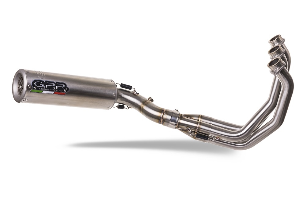 Egzoz ile uyumlu Yamaha Mt-09 Tracer 900 2015-2016, M3 Inox , Onaylanmış ve yasal, çıkarılabilir db öldürücü dahil tam sistem egzozu 