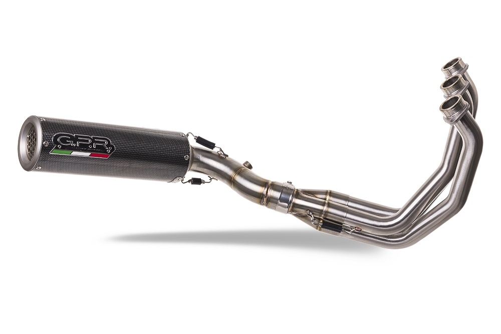 Egzoz ile uyumlu Triumph Trident 660 2021-2024, M3 Poppy , Yalnızca gürültü için onaylanan sistem, AB dışındaki pazarlar için geçerlidir Tam hat, susturucu artı toplayıcı 