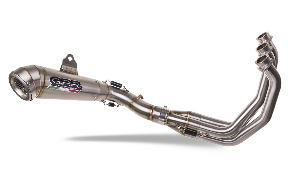 Egzoz ile uyumlu Triumph Trident 660 2021-2024, Powercone Evo, Homologe edilmemiş dbkiller ile yarış sistemi Tam hat, susturucu artı toplayıcı 